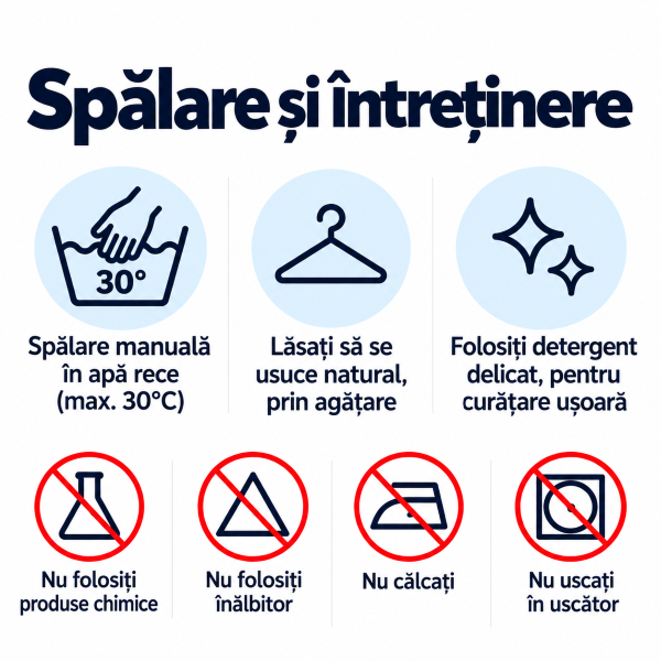 Instrucțiuni de spălare și întreținere pentru orteza Zenifique